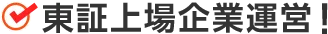 東証上場企業運営！