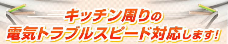 キッチン周りの電気トラブル スピード解決します!
